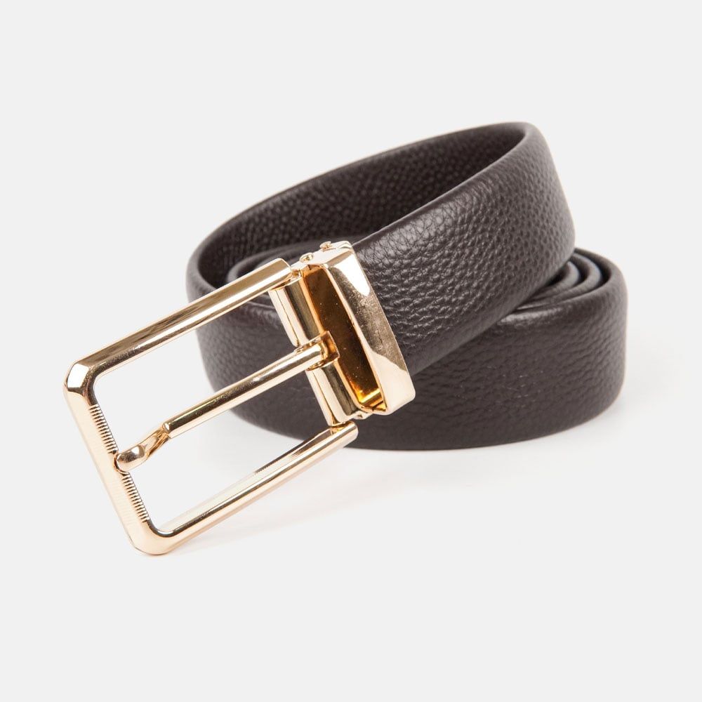 Nịt da bò đầu kim bản 3.5 cm VINA THI - C64.TN018