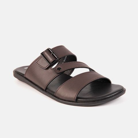 Dép nam da bò đế cao su VINA THI - C71.TD013 - Size 44