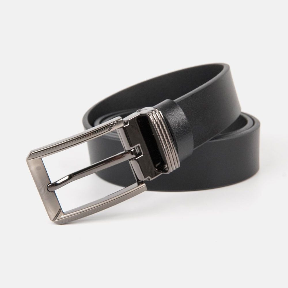 Nịt da bò nam khóa gài 3.5cm VINA GIẦY - C69.TN026