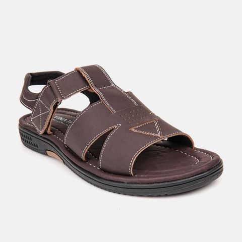 Sandal Nam da bò đế cao su C51.TS015