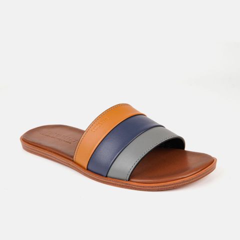 Dép nam da bò quai ngang VINA THI - C71.TD022