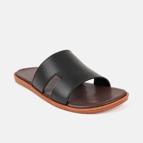 Dép Nam da bò đế cao su VIA THI - C71.TD020