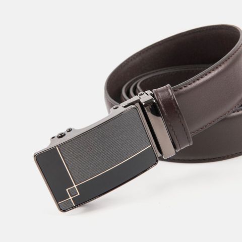 Nịt Da bò nam khoá tự động, nịt bản 3.5cm VINA GIẦY - C69.TN020