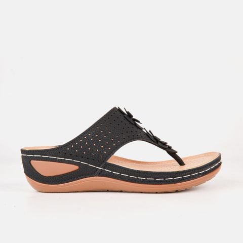 Dép kẹp nữ cao 5cm hoạ tiết hoa trang trí VINA THI - C54.ED021