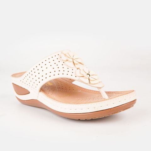 Dép kẹp nữ cao 5cm hoạ tiết hoa trang trí VINA THI - C54.ED021