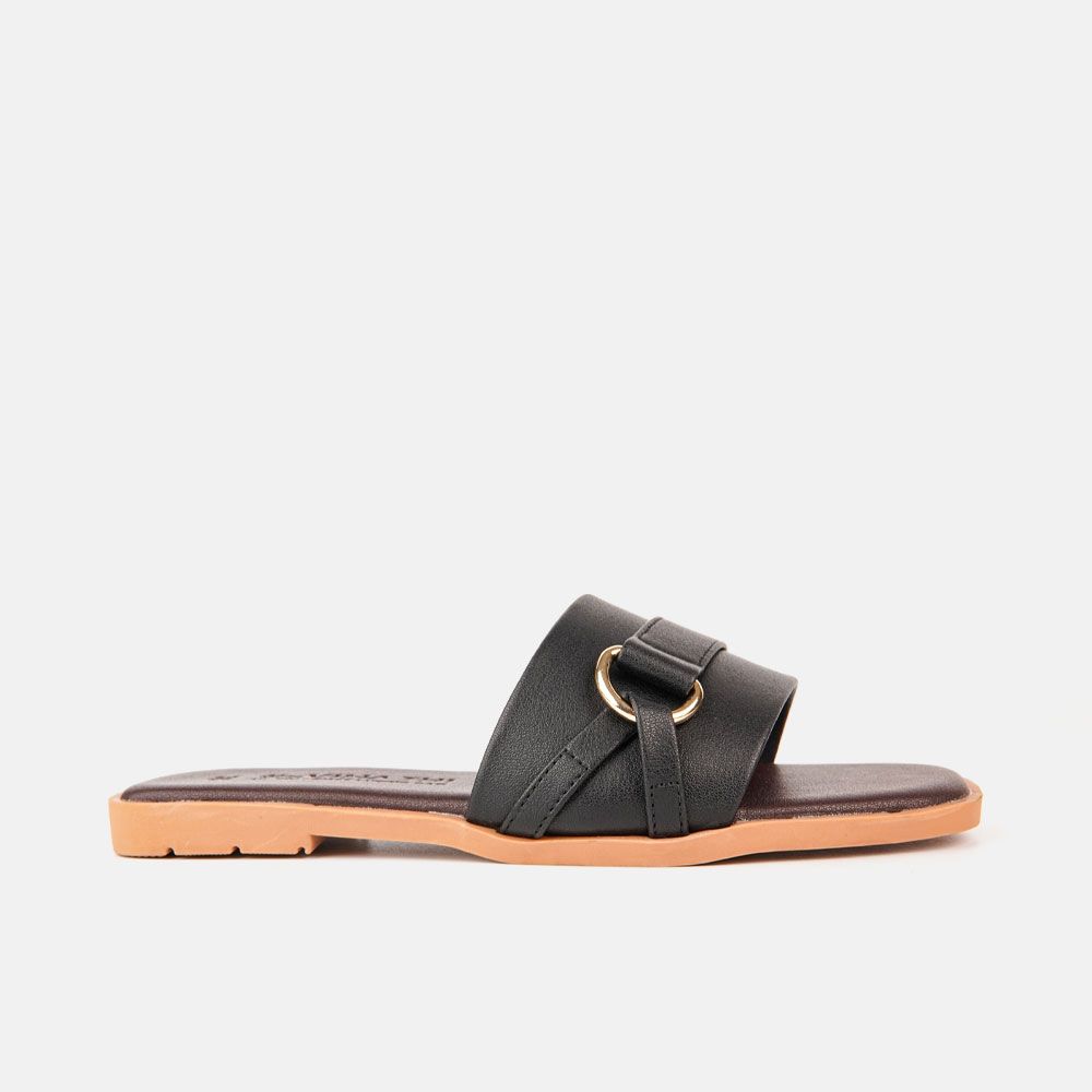 Dép nữ khoá trang trí cao 1 cm VINA THI - C57.ED036