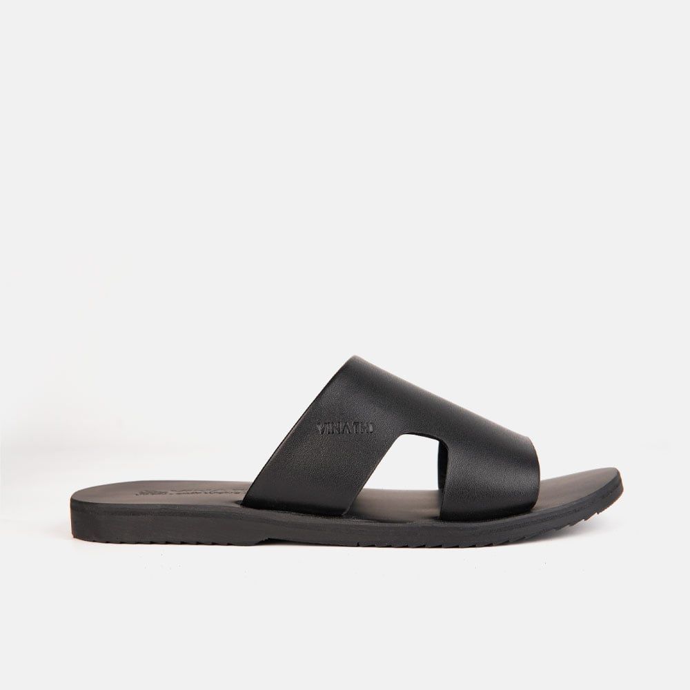 Dép nam da bò VINA THI  quai ngang C71.TD016