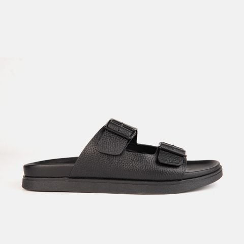 Dép nam da bò quai ngang gắn khoá VINA THI - C71.TD010