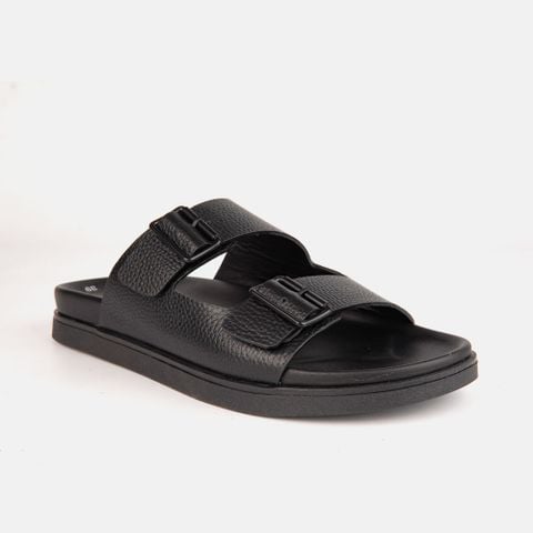 Dép nam da bò quai ngang gắn khoá VINA THI - C71.TD010