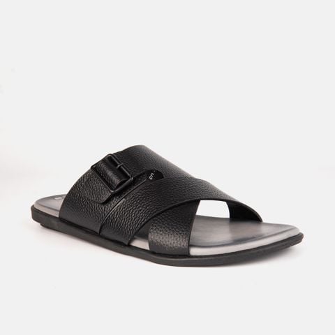 Dép Nam da bò quai chéo kết hợp quai ngang VINA THI - C71.TD015