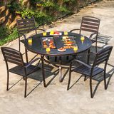 bàn nhôm đúc ngoài trời