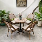 bộ bàn ghế cafe ngoài trời luxvie