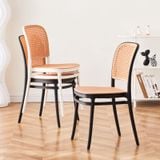 Ghế nhựa đúc giả mây S3042