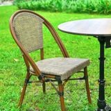 Bộ bàn ghế cafe ngoài trời LU2035C + Ghế DPAV06B