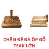 Ô DÙ VUÔNG GỖ TEAK QT07 CAO CẤP CHUYÊN DÙNG VÙNG BIỂN