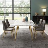 Bàn ăn mặt đá  Agnes (không gồm ghế)