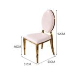 Ghế ăn inox mạ vàng Luxury