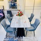 Bàn ăn mặt đá cao cấp Lana (không gồm ghế)