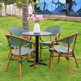 Bộ bàn ghế cafe ngoài trời DPBV9A + Ghế LUZF2049C