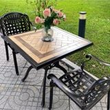 Bàn sân vườn mặt đá LU6096T (không gồm ghế)