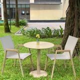 Bộ bàn ghế cafe ngoài trời LU9021T + Ghế LU3036C