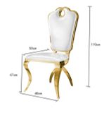 Ghế ăn inox mạ vàng Victoria