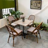bộ bàn ghế cafe ngoài trời luxvie