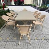 Bộ bàn ghế sân vườn LU5072T + Ghế LU3022C