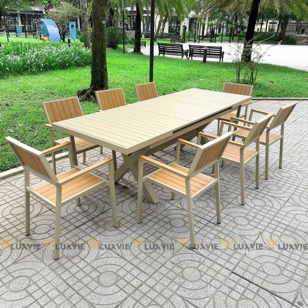 Bộ bàn ghế sân vườn LU5072T + Ghế LU1041C