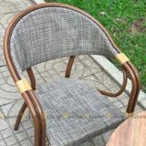 Bộ bàn ghế cafe ngoài trời LU2035C + 2 Ghế LU3004C