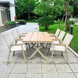 Bộ bàn ghế sân vườn LU1061T + Ghế LU3036C