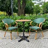 Bộ bàn ghế cafe ngoài trời LU2035C + Ghế LU2049