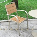 Bộ bàn ghế cafe ngoài trời LU9021T + Ghế LU1056C