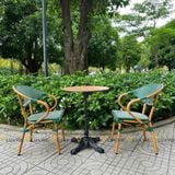 Bộ bàn ghế cafe ngoài trời LU2035C + Ghế LU2049