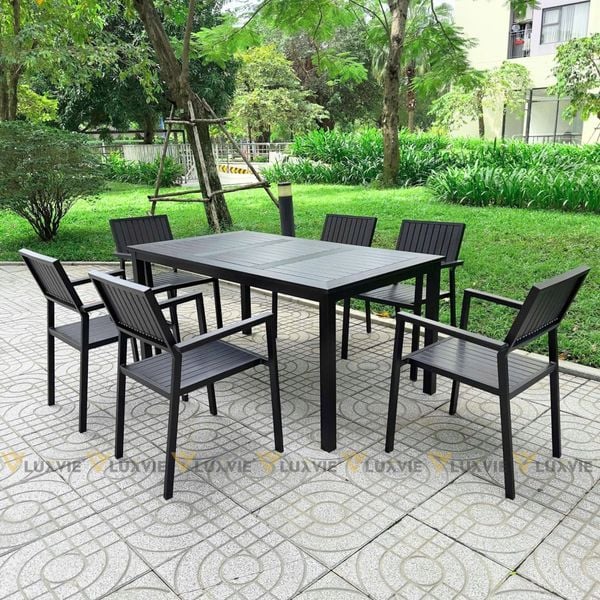Bộ bàn ghế sân vườn LU1026T + Ghế LU1016C