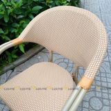 Bộ bàn ghế cafe ngoài trời LU2035C + 2 Ghế LU3022C