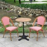 Bộ bàn ghế cafe ngoài trời LU2035C + 2 Ghế LU3006C