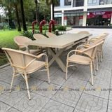 Bộ bàn ghế sân vườn LU5072T + Ghế LU3022C