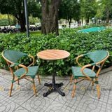 Bộ bàn ghế cafe ngoài trời LU2035C + Ghế LU2049