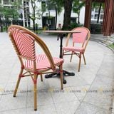 Bộ bàn ghế cafe ngoài trời LU2035C + 2 Ghế LU3006C