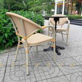 Bộ bàn ghế cafe ngoài trời LU2035C + 2 Ghế LU3022C