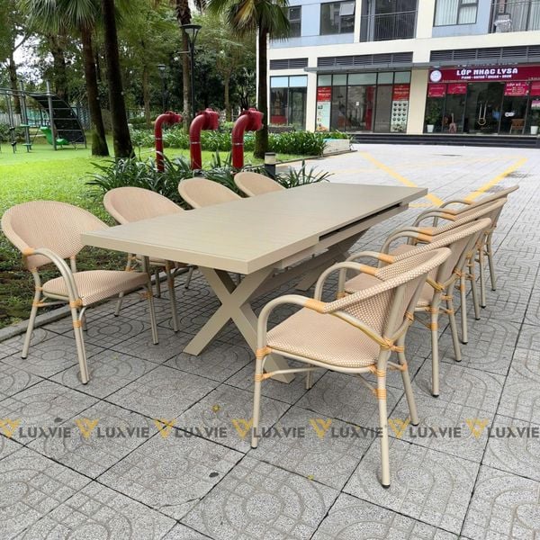 Bộ bàn ghế sân vườn LU5072T + Ghế LU3022C
