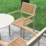Bộ bàn ghế cafe ngoài trời LU9021T + Ghế LU1041C
