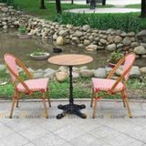 Bộ bàn ghế cafe ngoài trời LU2035C + 2 Ghế LU3006C
