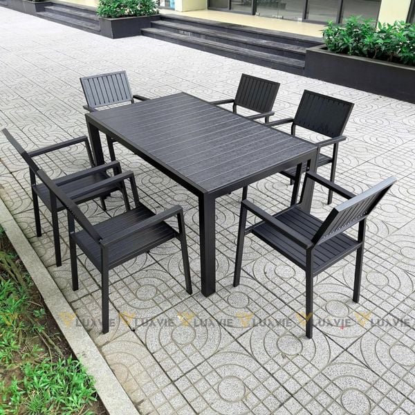 Bộ bàn ghế sân vườn LU1025 + Ghế LU1016C
