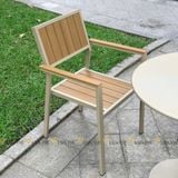 Bộ bàn ghế cafe ngoài trời LU9021T + Ghế LU1041C