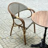 Bộ bàn ghế cafe ngoài trời LU2035C + 2 Ghế LU3004C