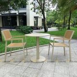 Bộ bàn ghế cafe ngoài trời LU9021T + Ghế LU1041C