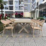 Bộ bàn ghế sân vườn LU5072T + Ghế LU3022C