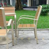 Bộ bàn ghế cafe ngoài trời LU9021T + Ghế LU1056C